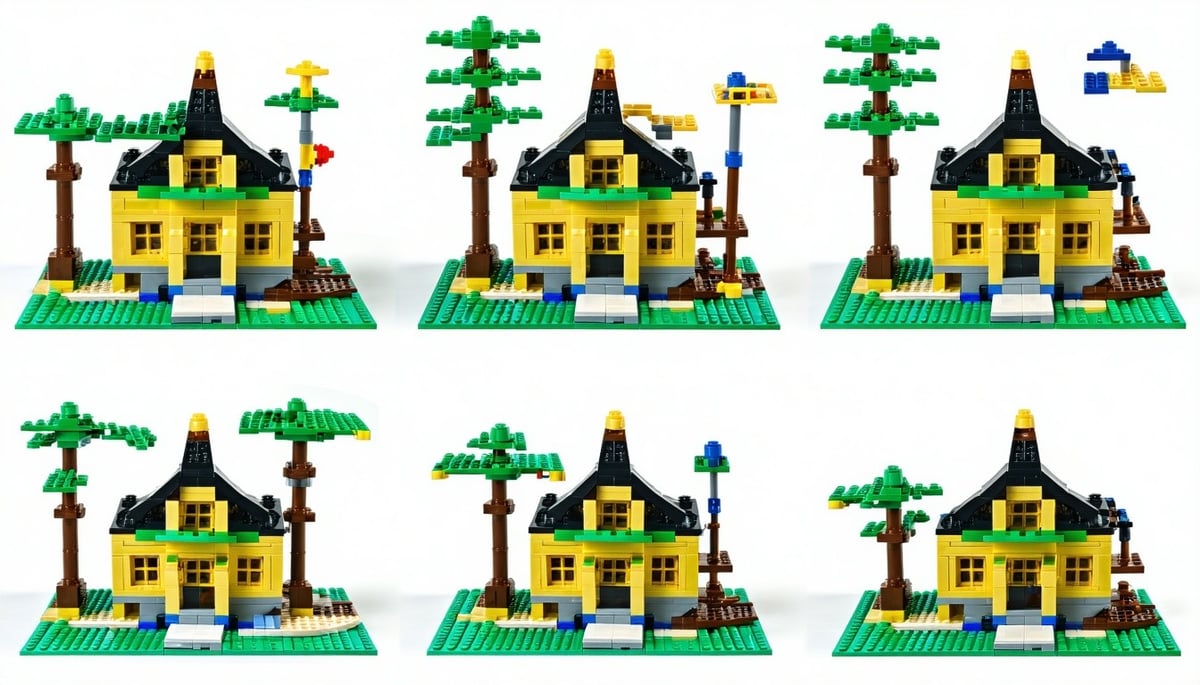 Step-by-step LEGO building tutorial